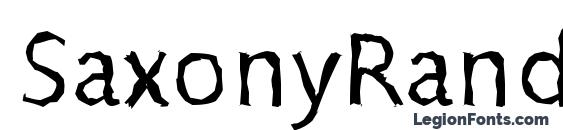 шрифт SaxonyRandom Regular, бесплатный шрифт SaxonyRandom Regular, предварительный просмотр шрифта SaxonyRandom Regular