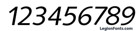 SaxonySerial Italic Font, Number Fonts