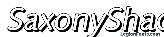 SaxonyShadow Italic Font