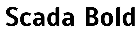 Scada Bold font, free Scada Bold font, preview Scada Bold font