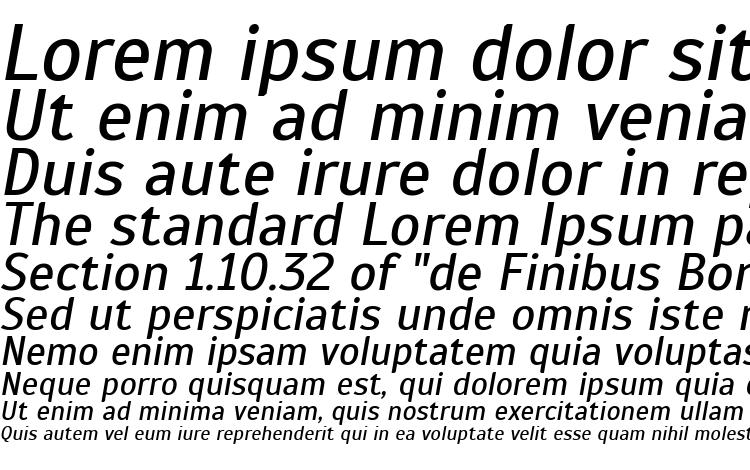 specimens Scada Italic font, sample Scada Italic font, an example of writing Scada Italic font, review Scada Italic font, preview Scada Italic font, Scada Italic font
