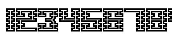 Scalelines Maze BRK Font, Number Fonts