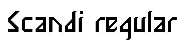 Scandi regular font, free Scandi regular font, preview Scandi regular font