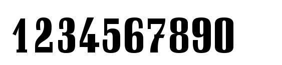 Schadow Black Condensed BT Font, Number Fonts