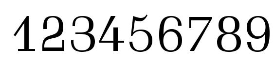 Schadow Light BT Font, Number Fonts