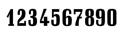 SchadowCondHeavy Regular DB Font, Number Fonts