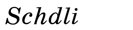 Schdli font, free Schdli font, preview Schdli font