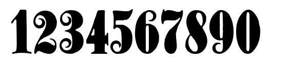 Schmale anzeigenschrift zier Font, Number Fonts