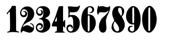 Schmale anzeigenschrift Font, Number Fonts