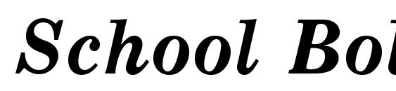 School Bold Italic.001.001 Font
