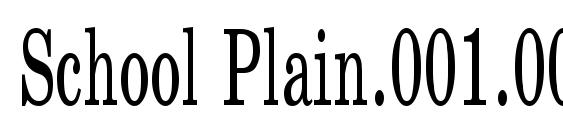 School Plain.001.00155n Font