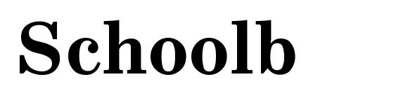 Schoolb Font