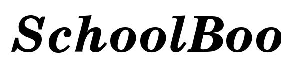 шрифт SchoolBook Bold Italic, бесплатный шрифт SchoolBook Bold Italic, предварительный просмотр шрифта SchoolBook Bold Italic