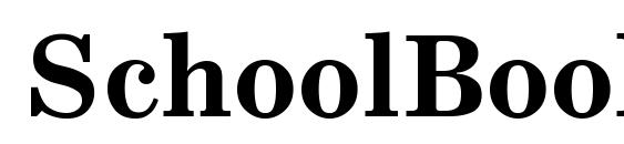 шрифт SchoolBook Bold, бесплатный шрифт SchoolBook Bold, предварительный просмотр шрифта SchoolBook Bold