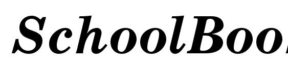 шрифт SchoolBook BoldItalic Cyrillic, бесплатный шрифт SchoolBook BoldItalic Cyrillic, предварительный просмотр шрифта SchoolBook BoldItalic Cyrillic