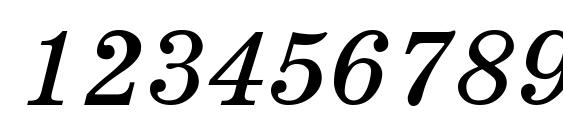 Шрифт SchoolBook Italic, Шрифты для цифр и чисел