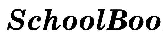 шрифт SchoolBookAC BoldItalic, бесплатный шрифт SchoolBookAC BoldItalic, предварительный просмотр шрифта SchoolBookAC BoldItalic