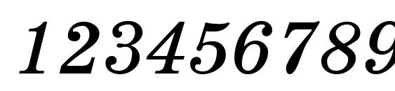 SchoolBookAC Italic Font, Number Fonts