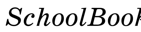 SchoolBookAC Italic font, free SchoolBookAC Italic font, preview SchoolBookAC Italic font