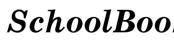Шрифт SchoolBookC Bold Italic