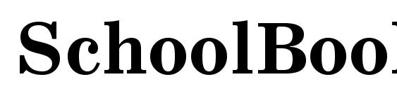 Шрифт SchoolBookCTT Bold