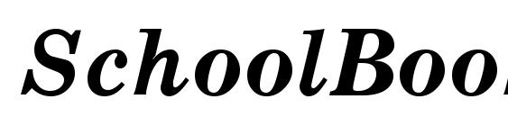 SchoolBookCTT BoldItalic Font