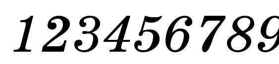 SchoolBookCTT Italic Font, Number Fonts