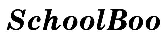 SchoolBookV.kz Bold Italic Font