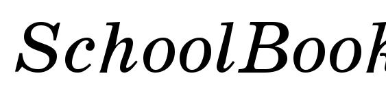 SchoolBookV.kz Italic Font, Free Fonts