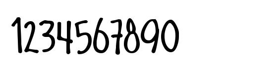 Schoolbully Font, Number Fonts