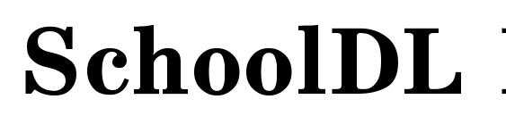 SchoolDL Bold Font