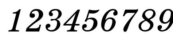 SchoolDL Italic Font, Number Fonts
