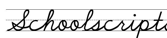Schoolscriptdashed Font