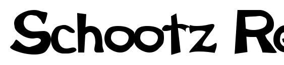 Schootz Regular font, free Schootz Regular font, preview Schootz Regular font