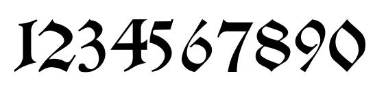 Schwaben Alt Bold Font, Number Fonts