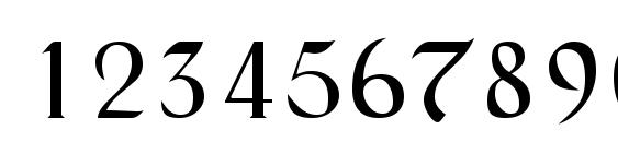 Schwarzwald Regular Font, Number Fonts