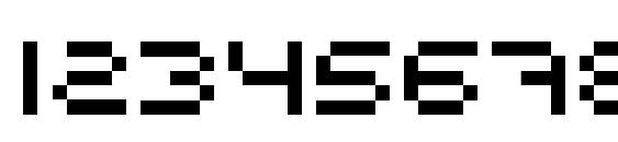 Sci fied bitmap Font, Number Fonts