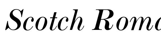 Шрифт Scotch Roman MT Italic