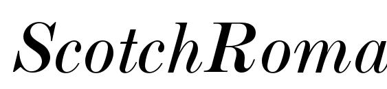 ScotchRomanMTStd Italic Font