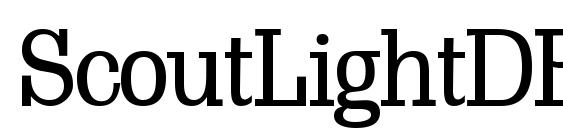 ScoutLightDB Normal Font, Free Fonts