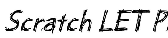 шрифт Scratch LET Plain.1.0, бесплатный шрифт Scratch LET Plain.1.0, предварительный просмотр шрифта Scratch LET Plain.1.0