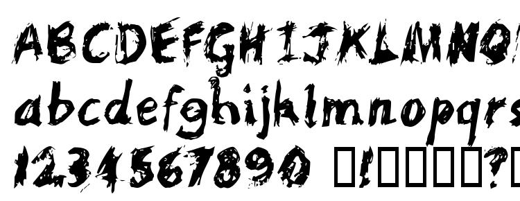 glyphs Scratchy Large font, сharacters Scratchy Large font, symbols Scratchy Large font, character map Scratchy Large font, preview Scratchy Large font, abc Scratchy Large font, Scratchy Large font