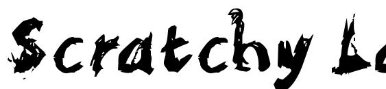 шрифт Scratchy Large, бесплатный шрифт Scratchy Large, предварительный просмотр шрифта Scratchy Large