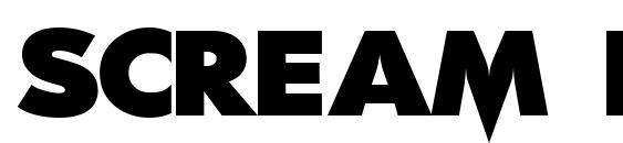 Scream Real Font