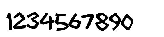Screwball Font, Number Fonts