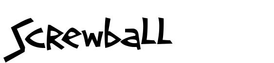 Screwball font, free Screwball font, preview Screwball font
