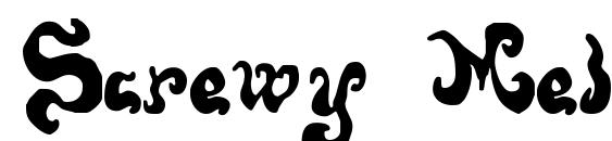 Screwy Melted Wax Font