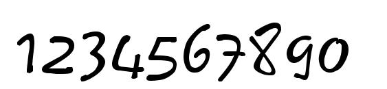 Scribble Regular Font, Number Fonts