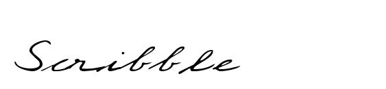 шрифт Scribble, бесплатный шрифт Scribble, предварительный просмотр шрифта Scribble