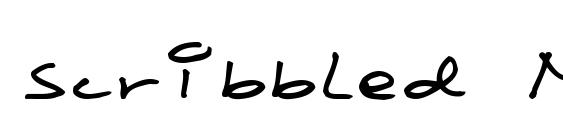 шрифт Scribbled Monkey, бесплатный шрифт Scribbled Monkey, предварительный просмотр шрифта Scribbled Monkey